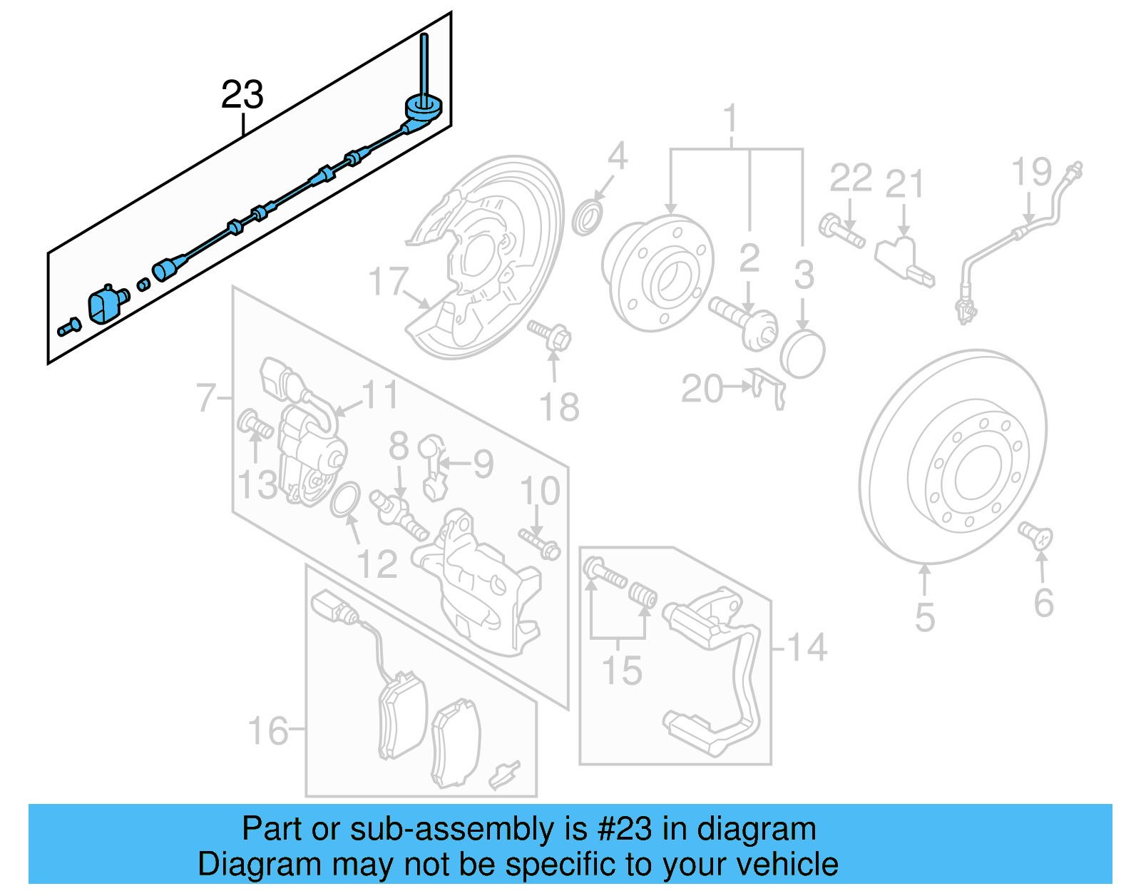 ABS Wheel Speed Sensor Wiring Harness 5N0-927-904-AE - View 4