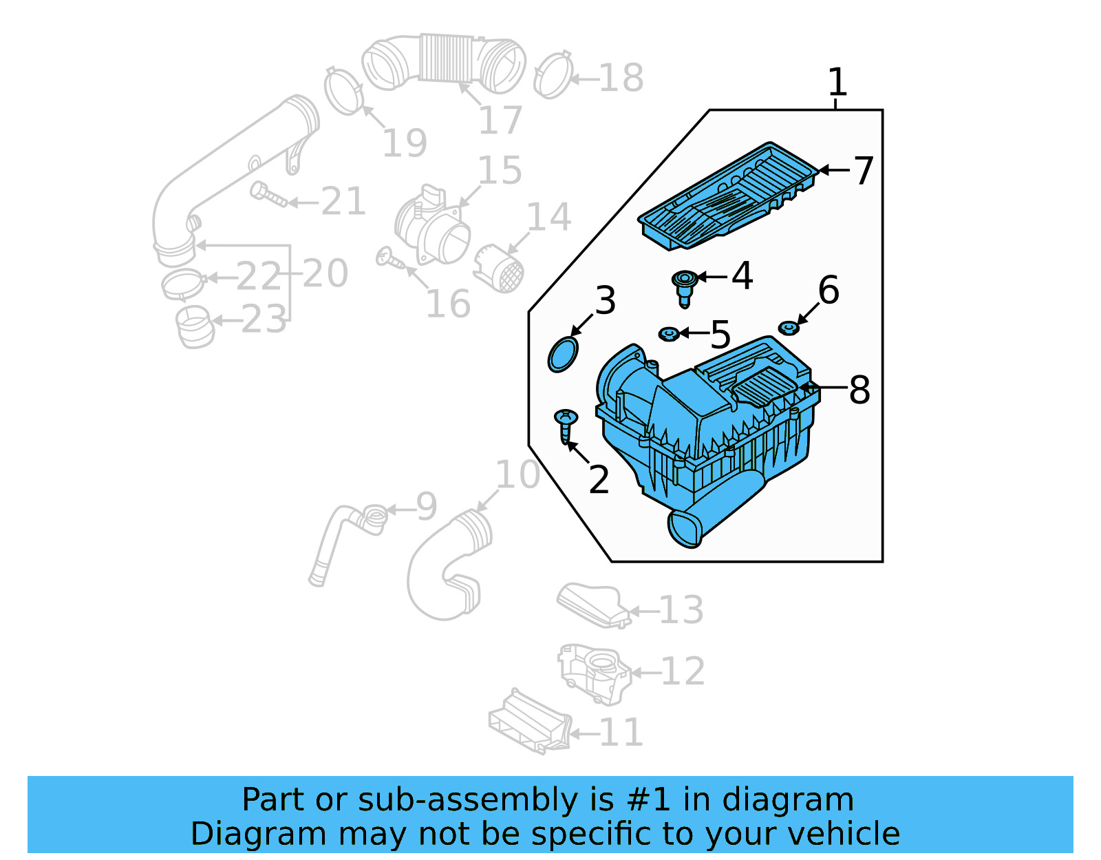 Air Cleaner Assembly 5C0-129-607-J - View 9