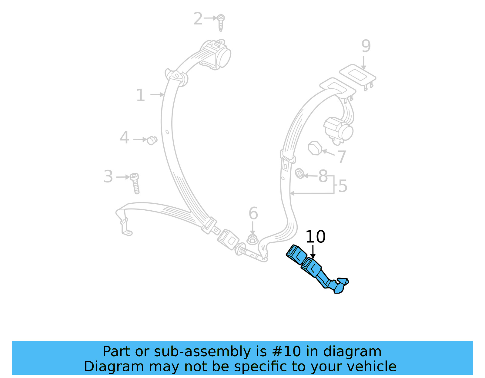 Outer Buckle 2GJ-857-739-A-MNB - View 5