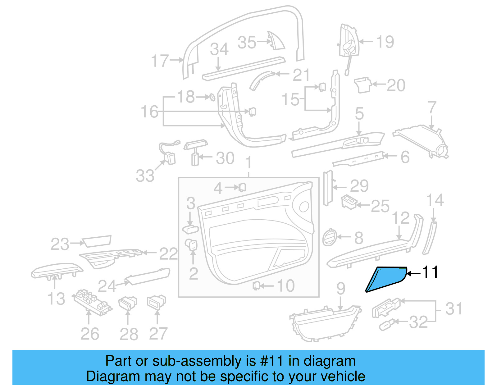 Speaker Grille 3D0-867-149-B-5J6 - View 4