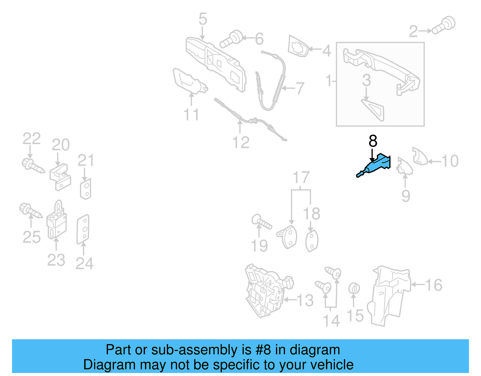 Lock Cylinder 107-837-167-GM - View 5