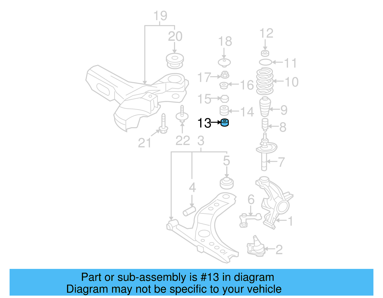 Suspension Strut Bearing 1J0-412-249 - View 19