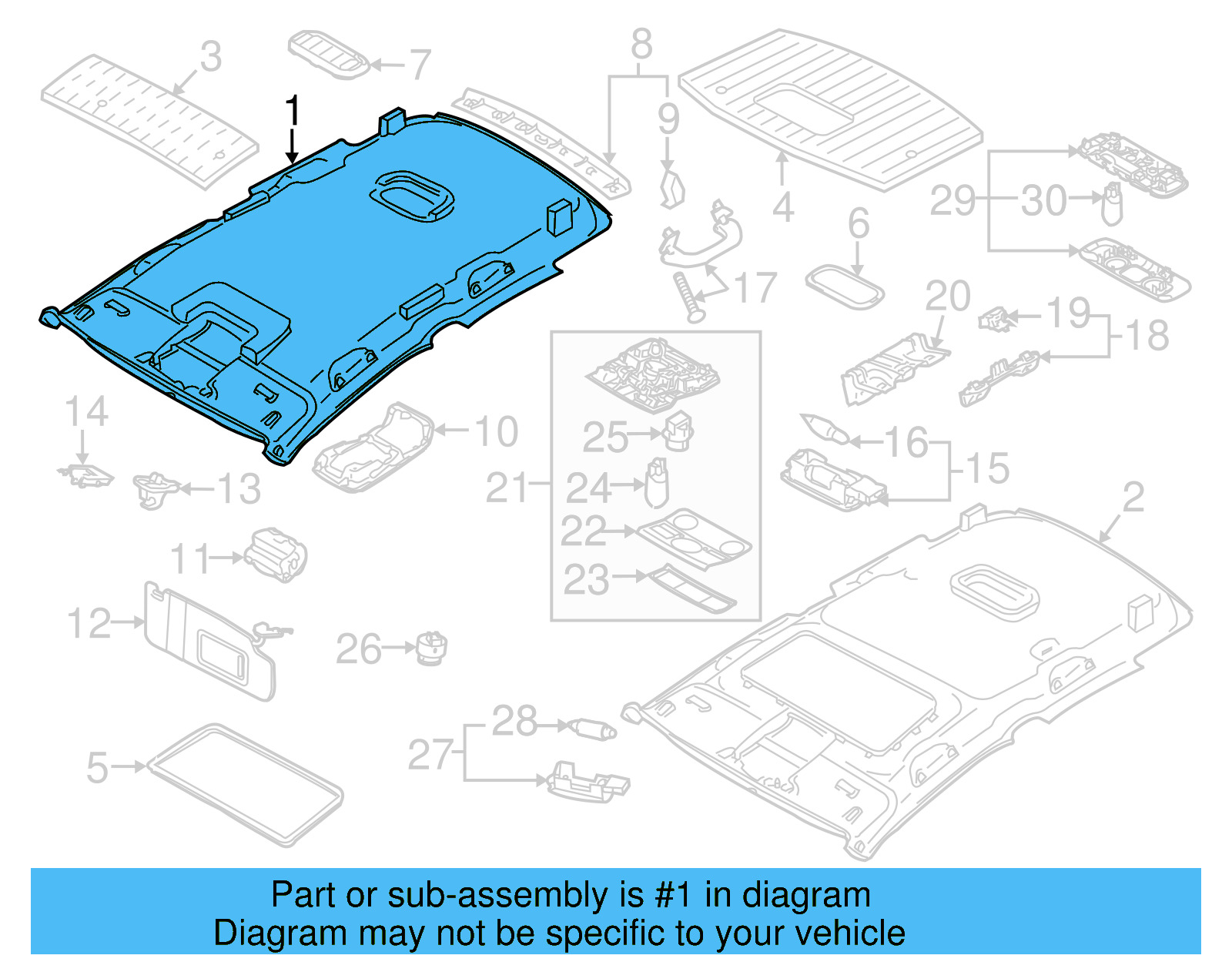 Headliner 1K9-867-501-CH-6K8 - View 11