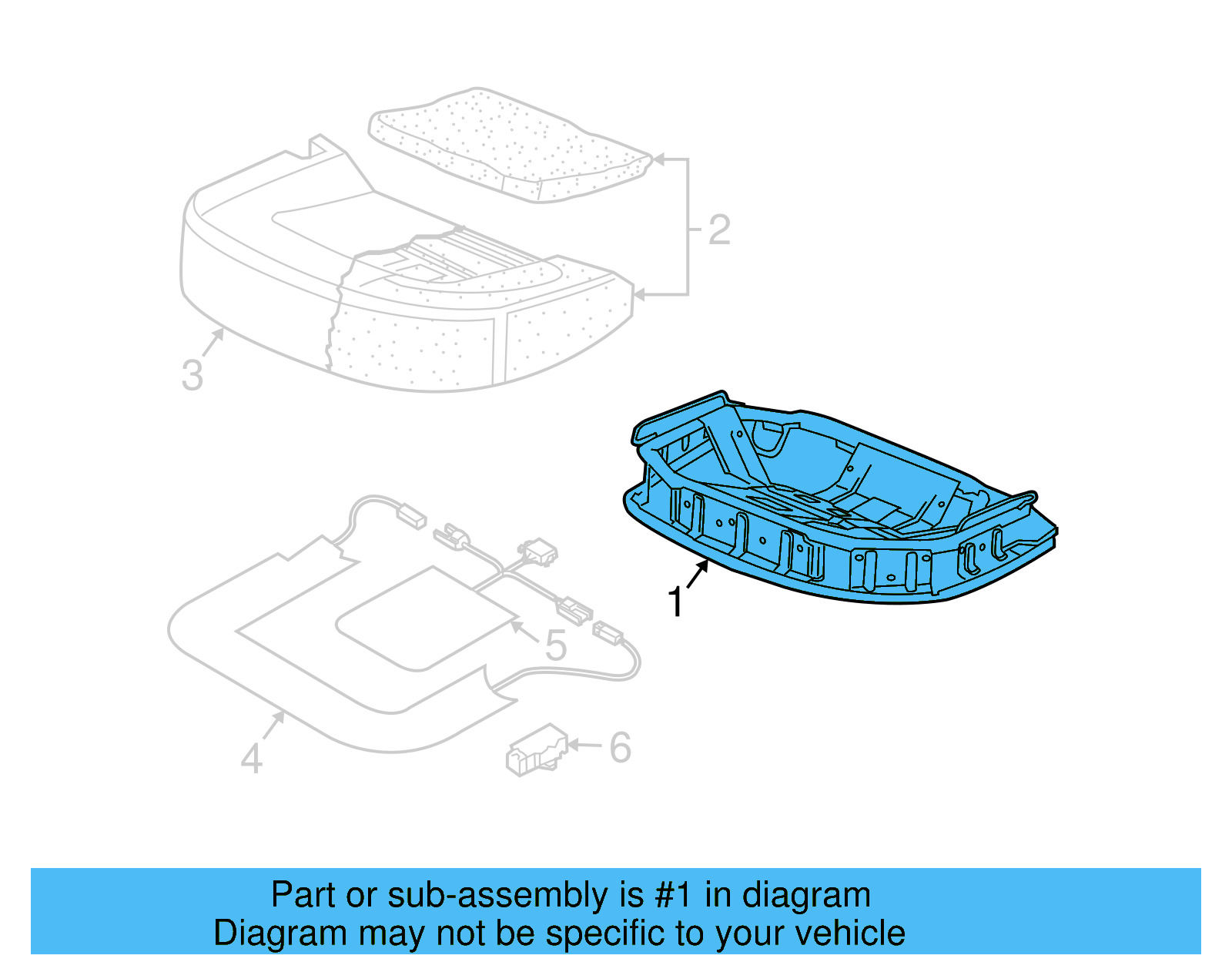 Cushion Frame 3D5-885-322-A - View 6