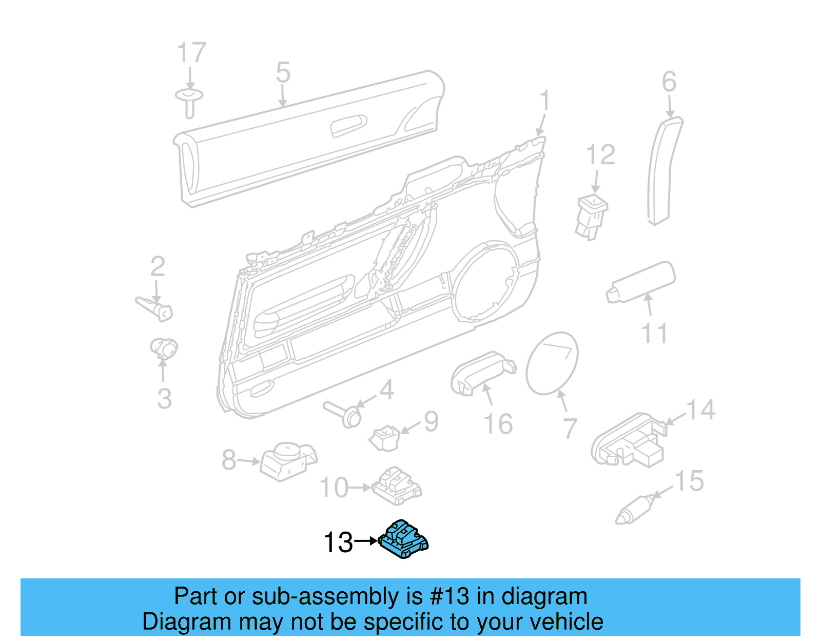 Fuel Filler Door Switch 1Y0-959-551-A-2AQ - View 4