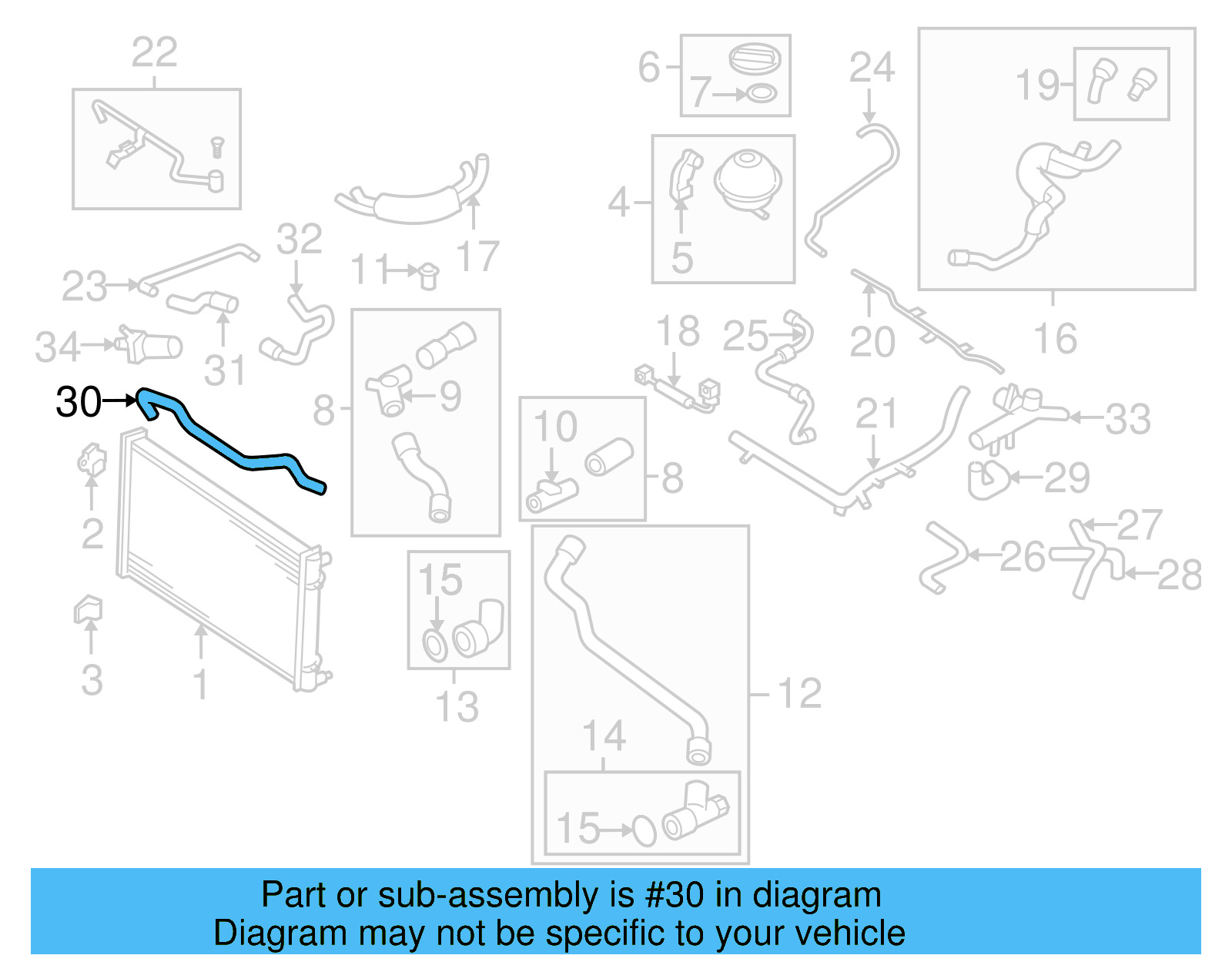 Hose 1C0-121-088-A - View 2