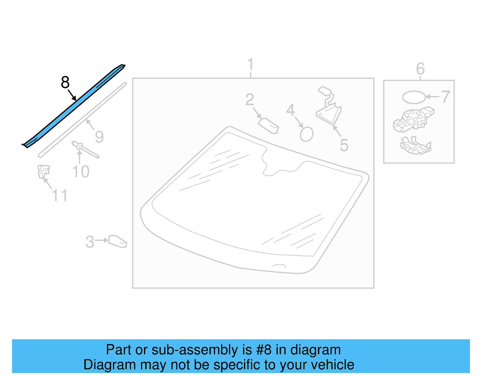 Reveal Molding 5NA-854-327-D-5AP - View 5