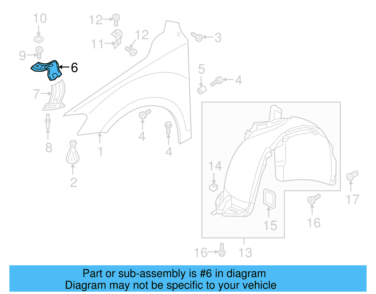 Fender Mtg Bkt 5NA-821-184 - View 4