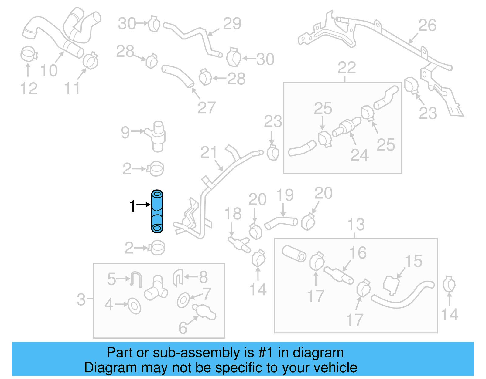 Lower Hose 3C0-121-051-Q - View 18