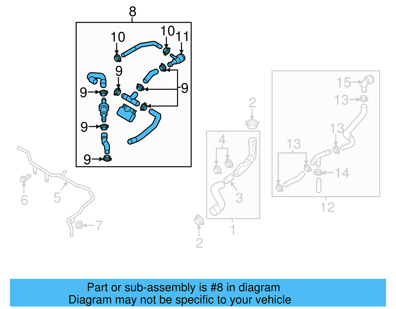 Hose & Tube Assembly 1K0-122-157-EN - View 5
