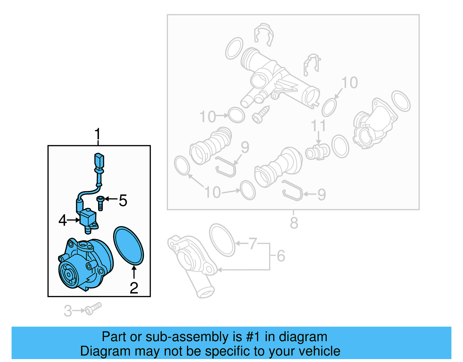 Water Pump Assembly 04L-121-011-N - View 23