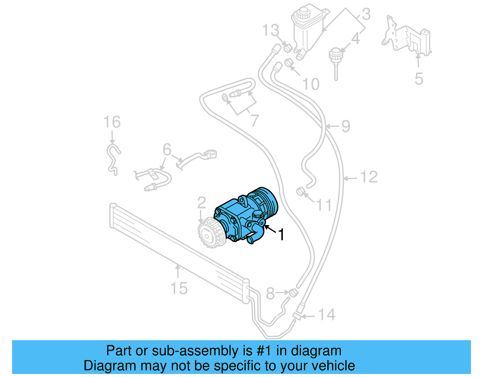 Power Steering Pump 7L6-422-153-H - View 6