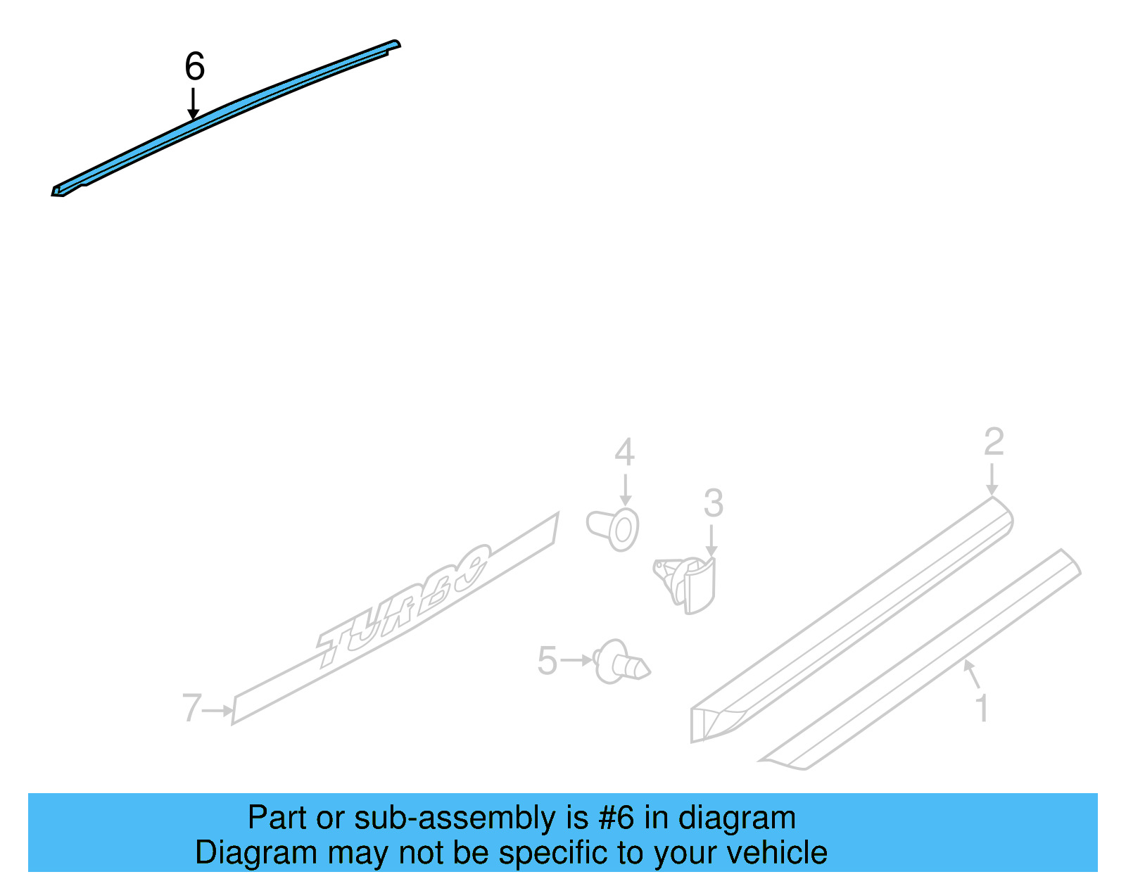 Belt Molding 5C5-837-477-B-5AP - View 3