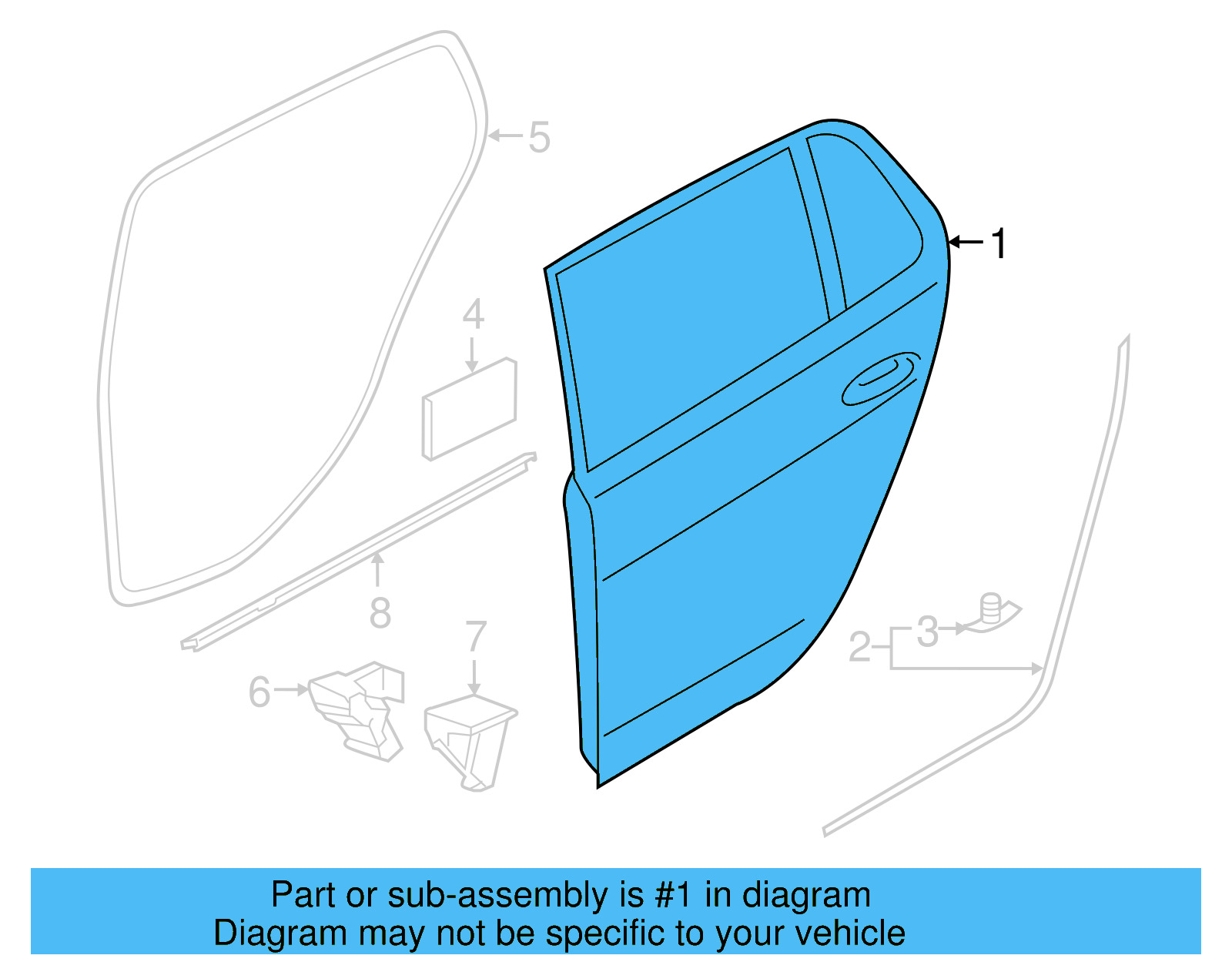 Door Shell 5GM-833-056-E - View 4