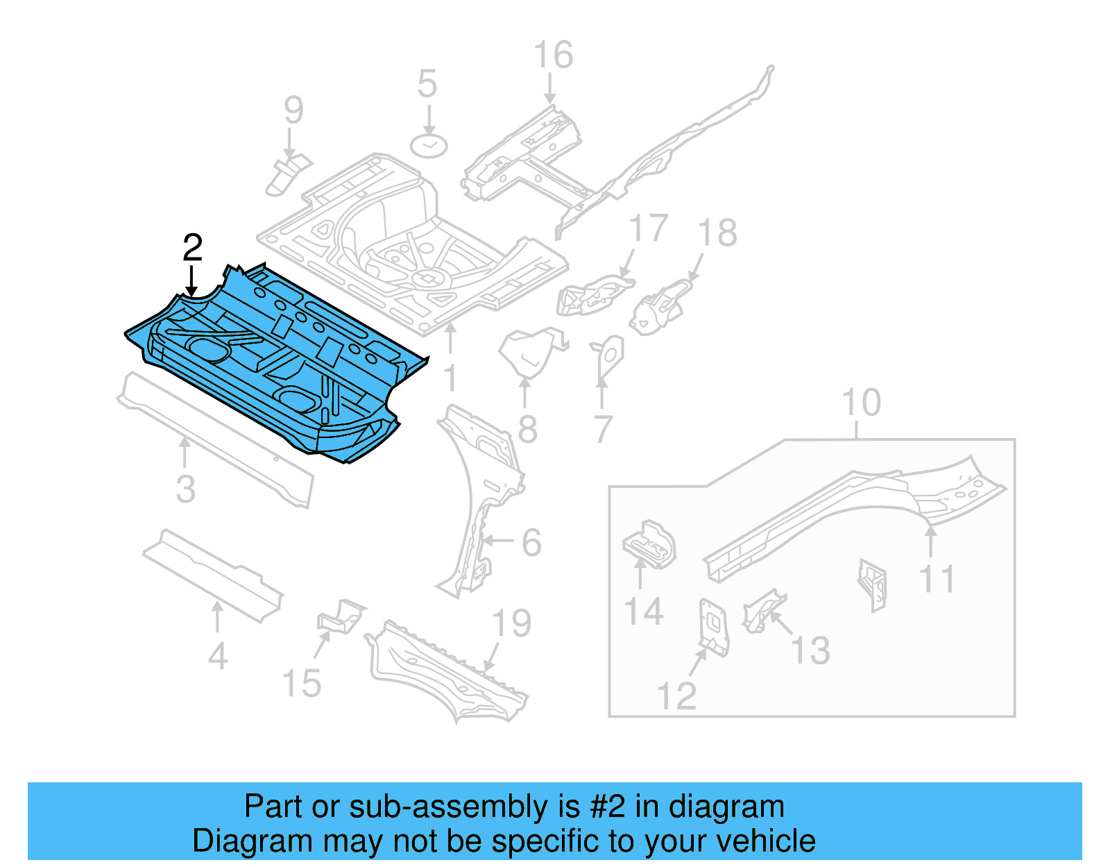 Floor Pan 1K5-813-111-D - View 13