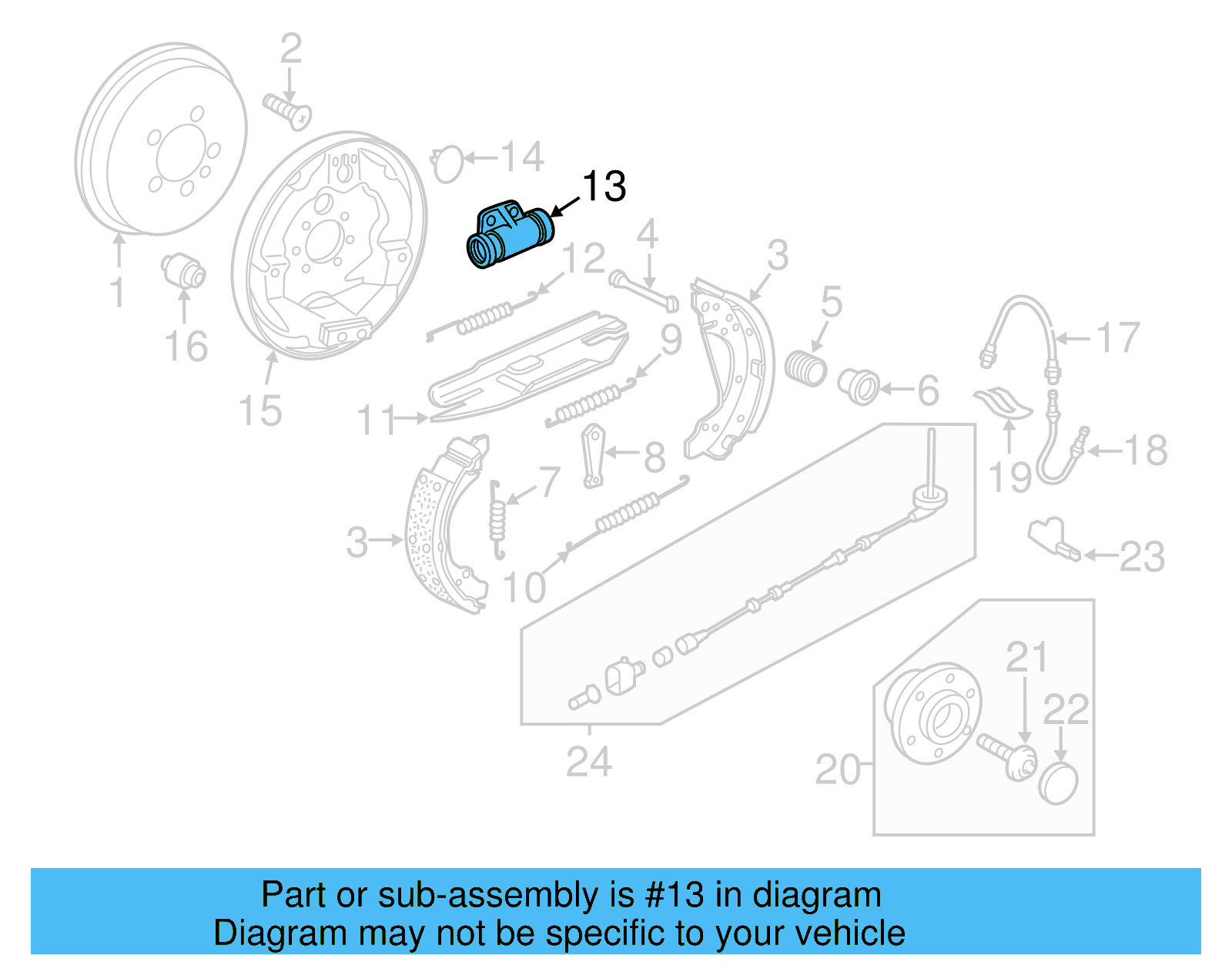 Wheel Cylinder 5C0-611-053-A