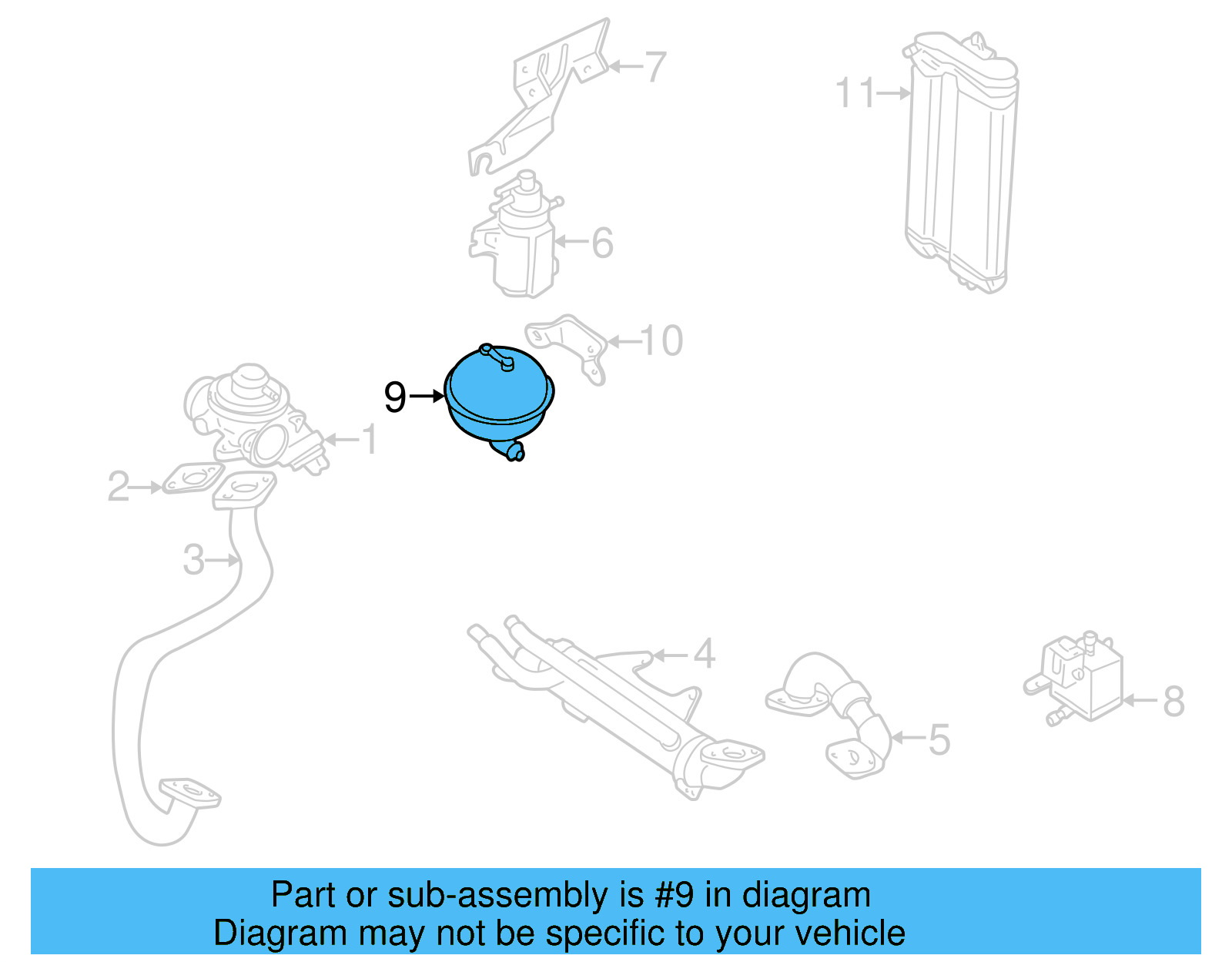 Vacuum Reservoir 038-129-807 - View 6
