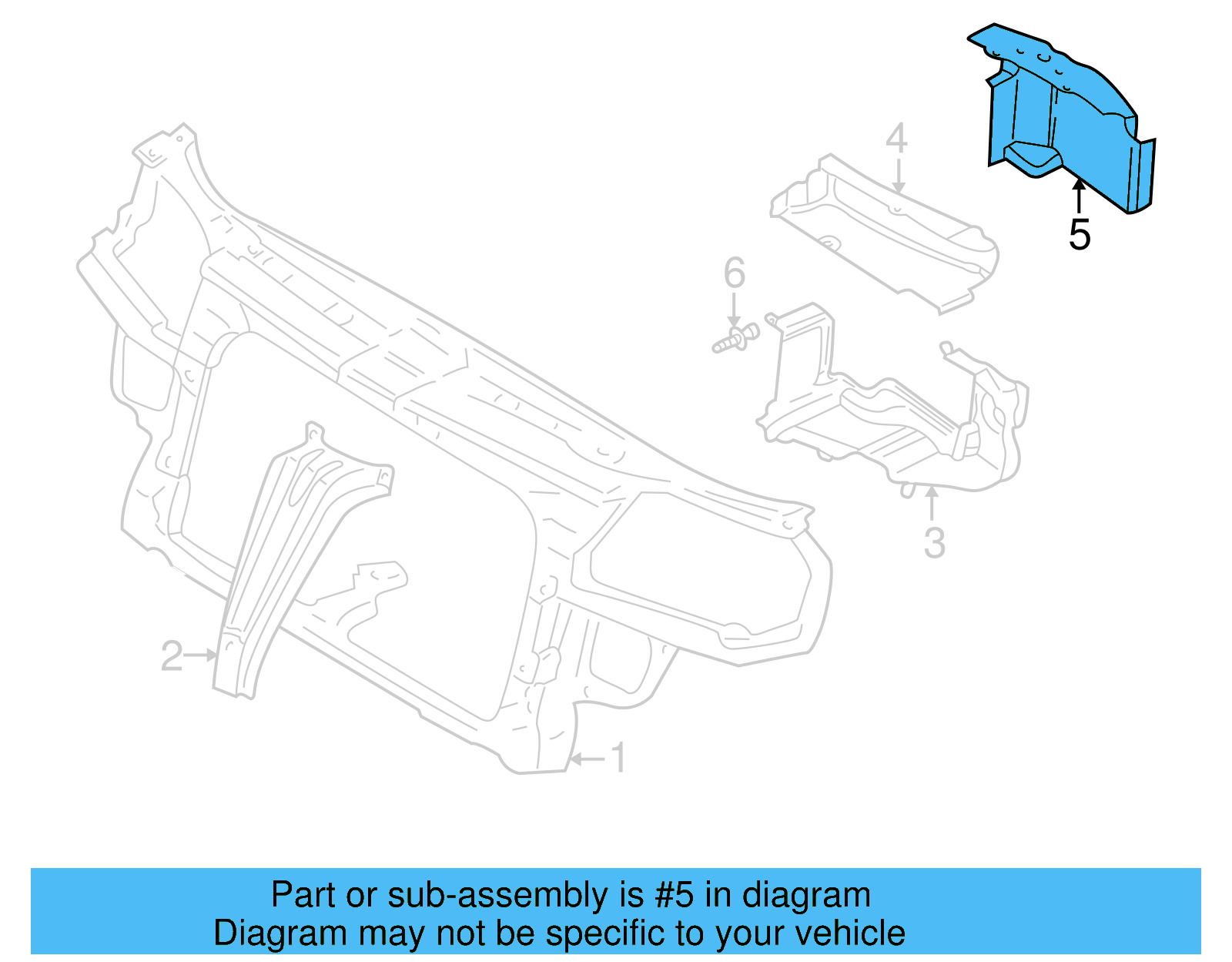 Air Guide 1J0-805-965-D-B41 - View 6