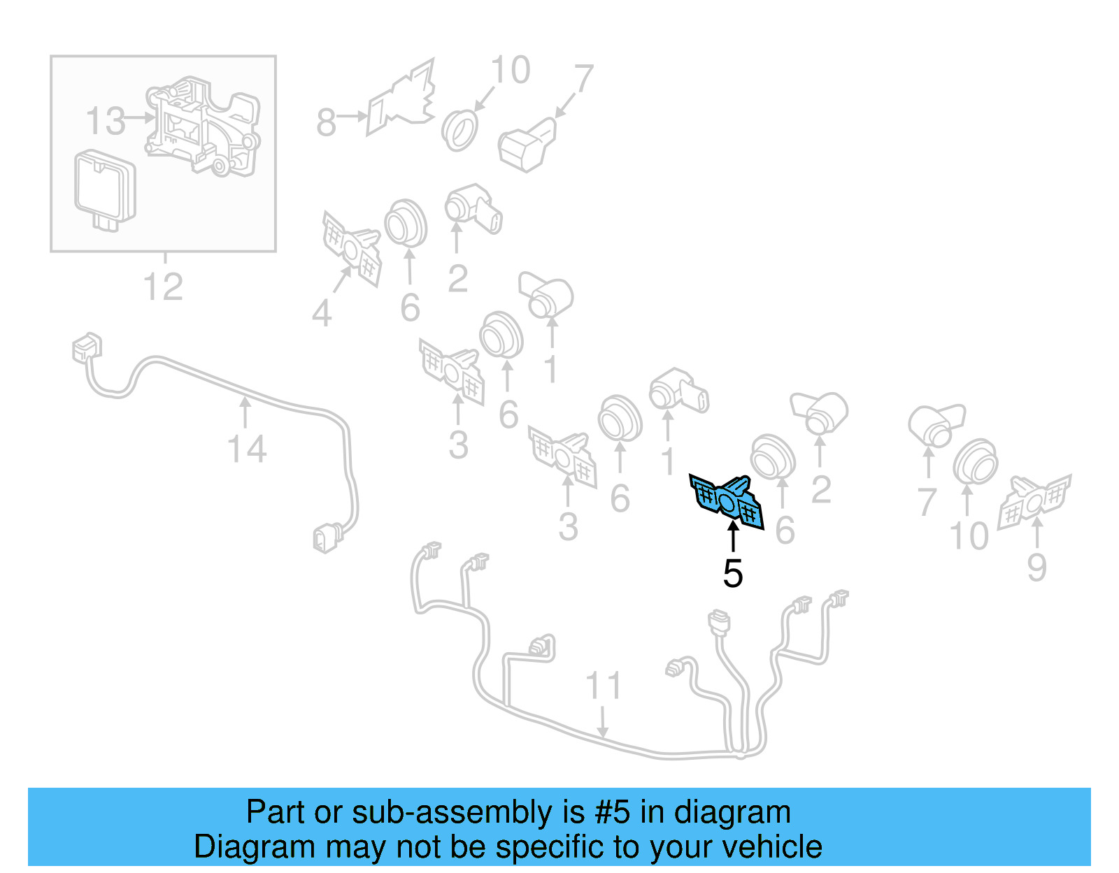 Park Sensor Bracket 561-919-493-B - View 5