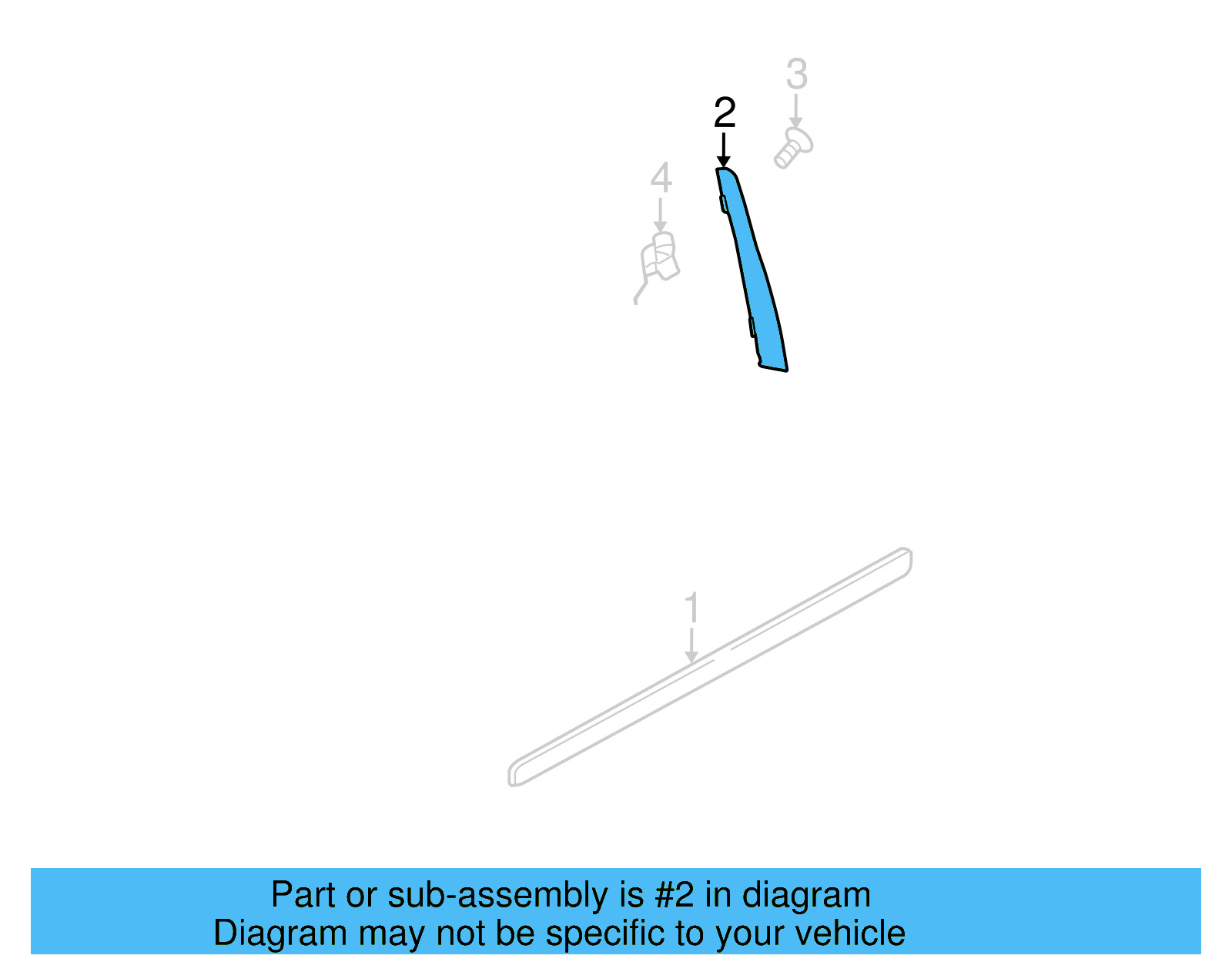Frame Molding 1K4-837-901-A-03C - View 5