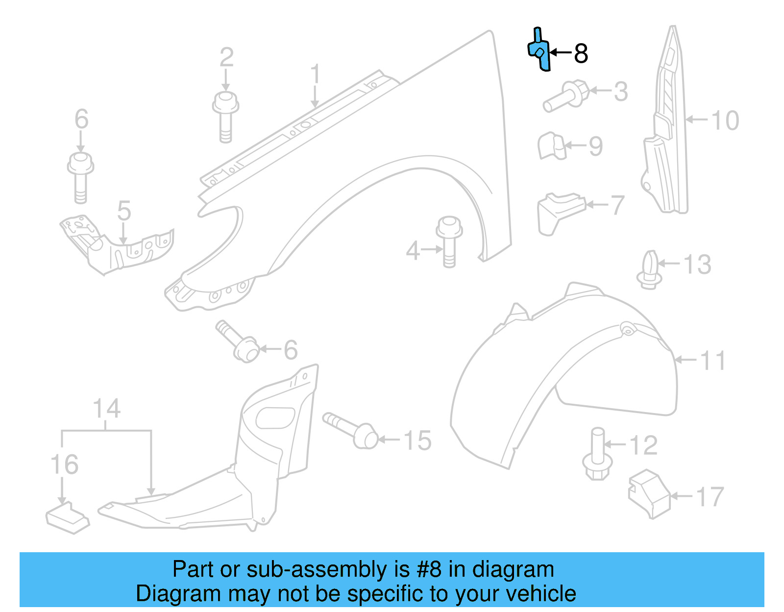 Upper Bracket 3C0-810-380 - View 7