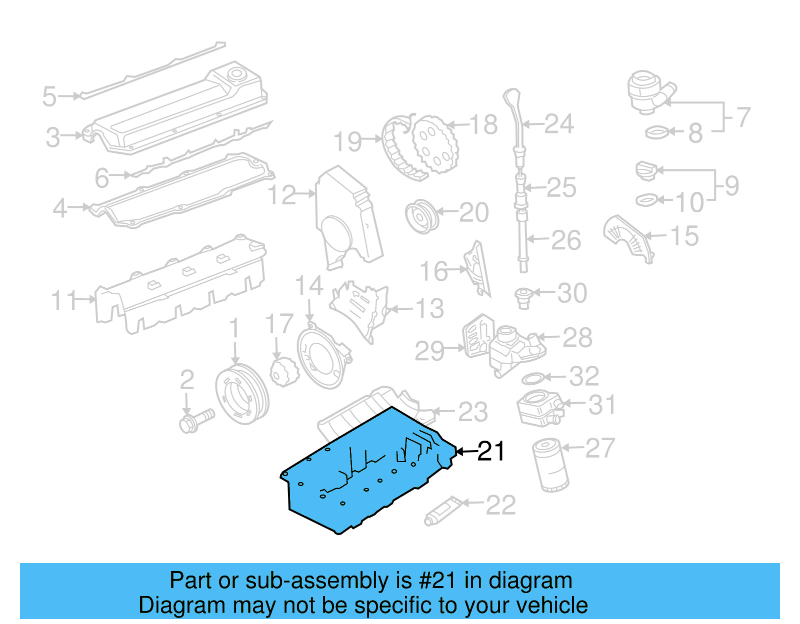 Oil Pan 038-103-601-NA - View 7