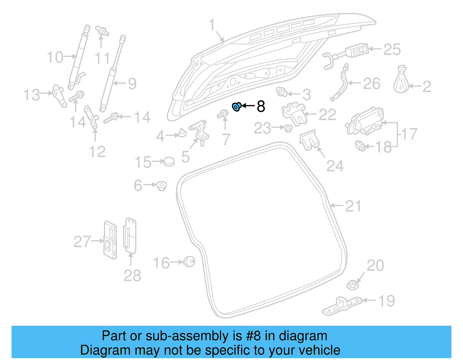 Hinge Cap WHT-005-726 - View 2