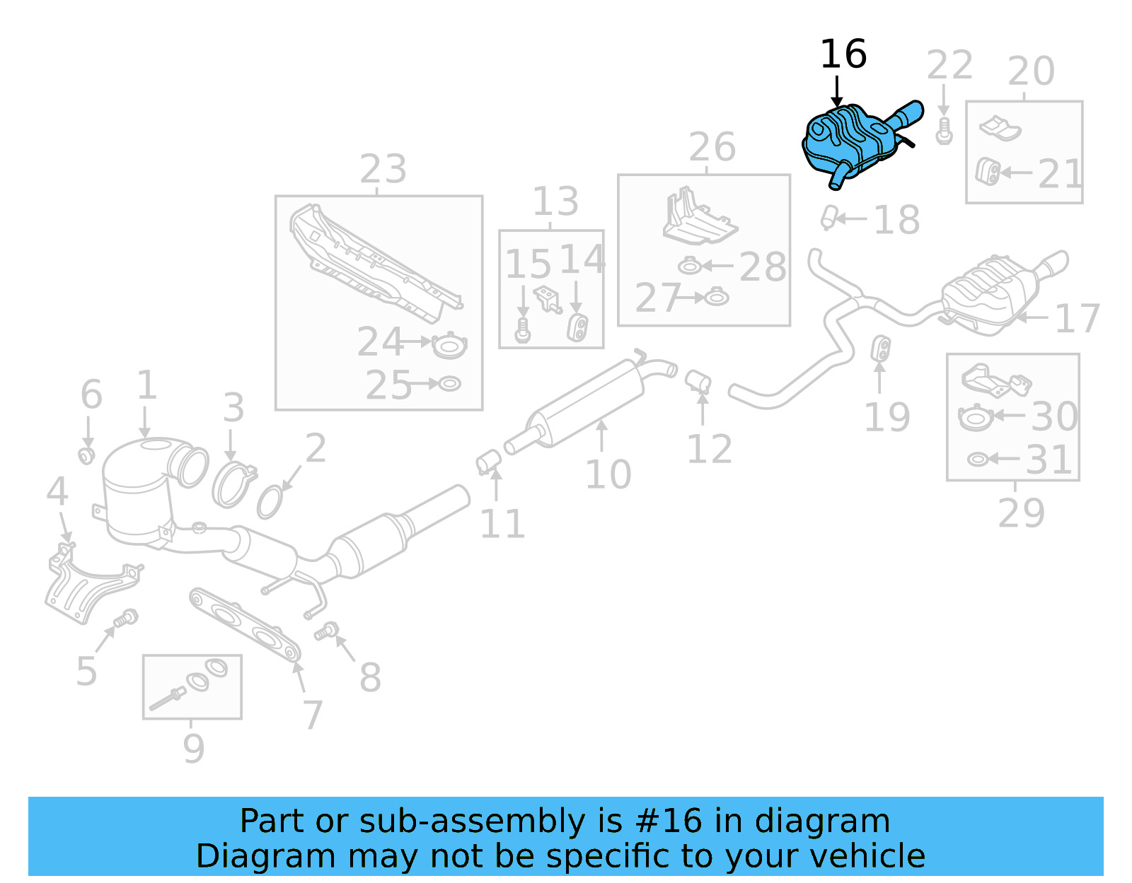 Rear Muffler 17A-253-609-K - View 4