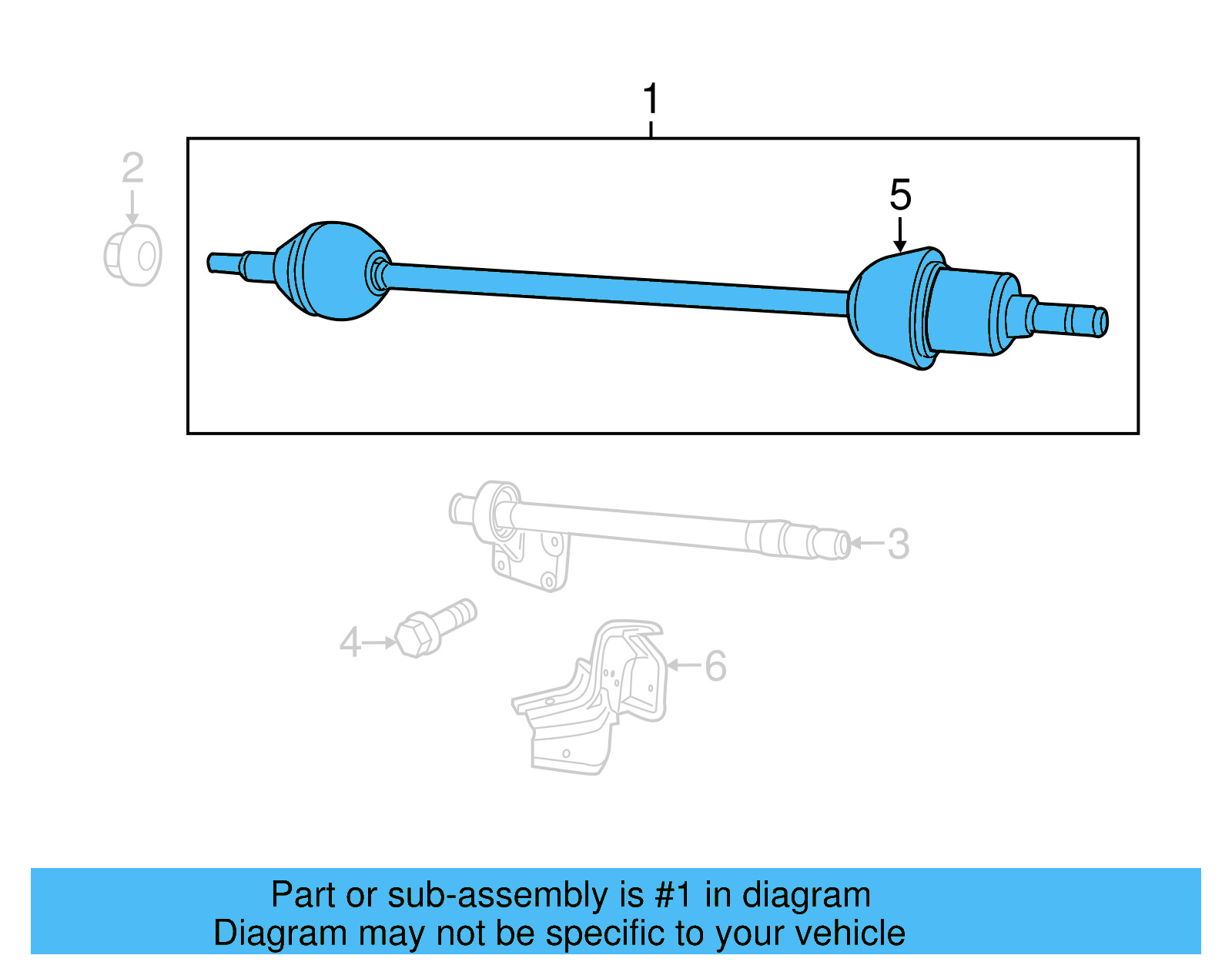 Axle Assembly 7B0-407-272-L - View 4