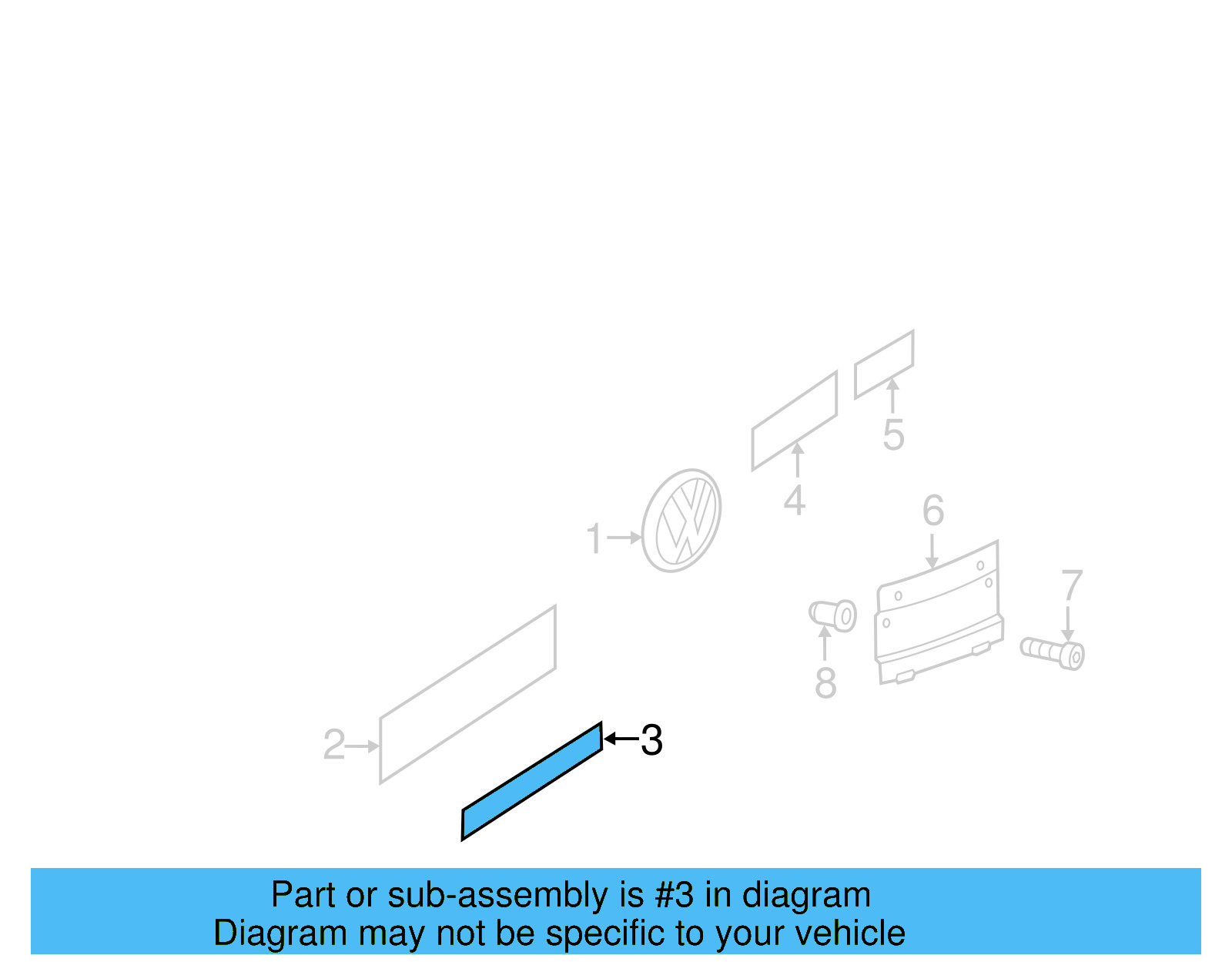 Nameplate 7P6-853-675-AA-CWB - View 11