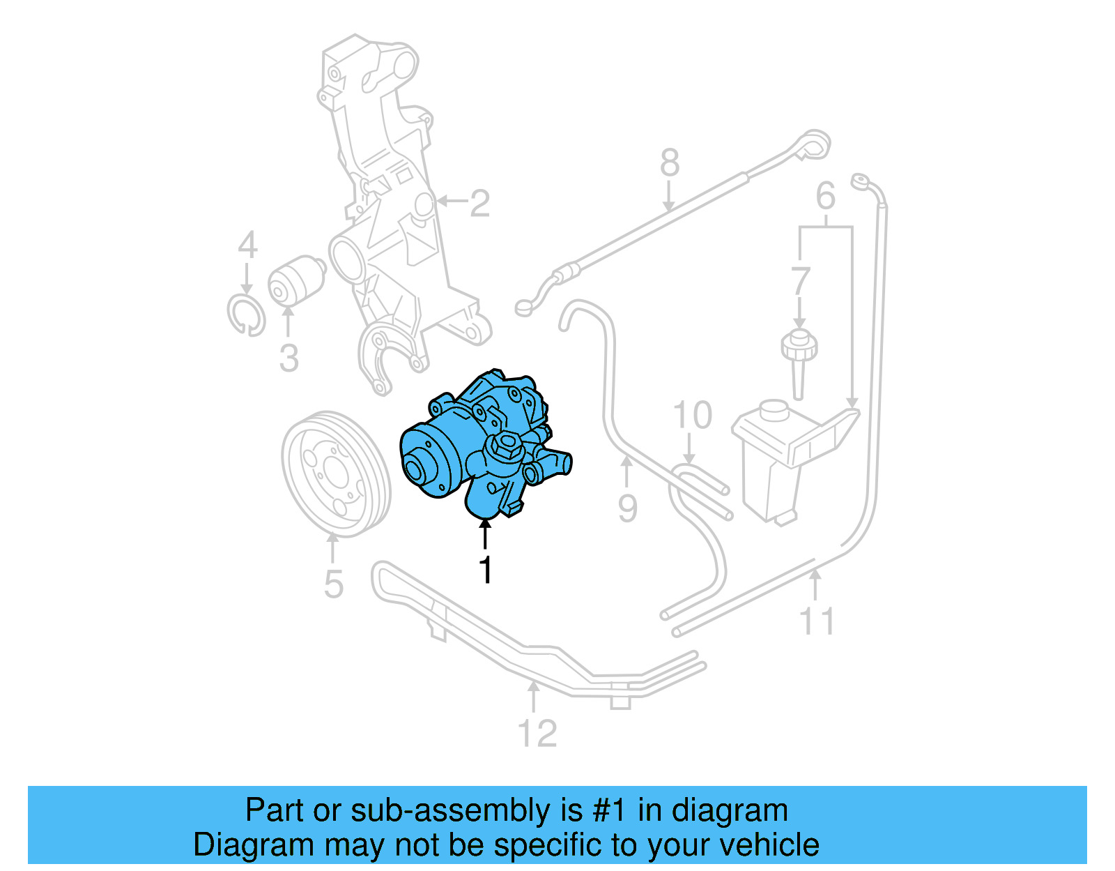 Power Steering Pump 8D0-145-156-TX - View 5