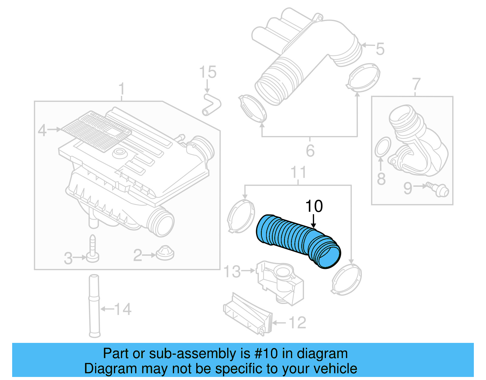 Inlet Duct 1K0-129-618-CD - View 11