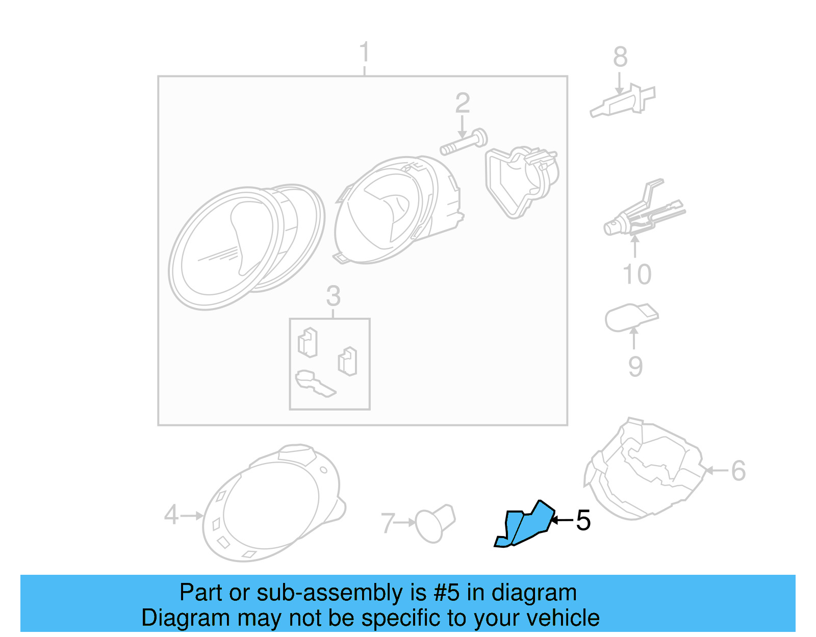 Headlamp Frame Bracket 1C0-806-521-E - View 14