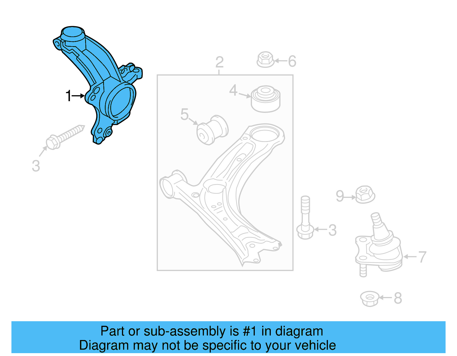 Steering Knuckle 561-407-256 - View 21