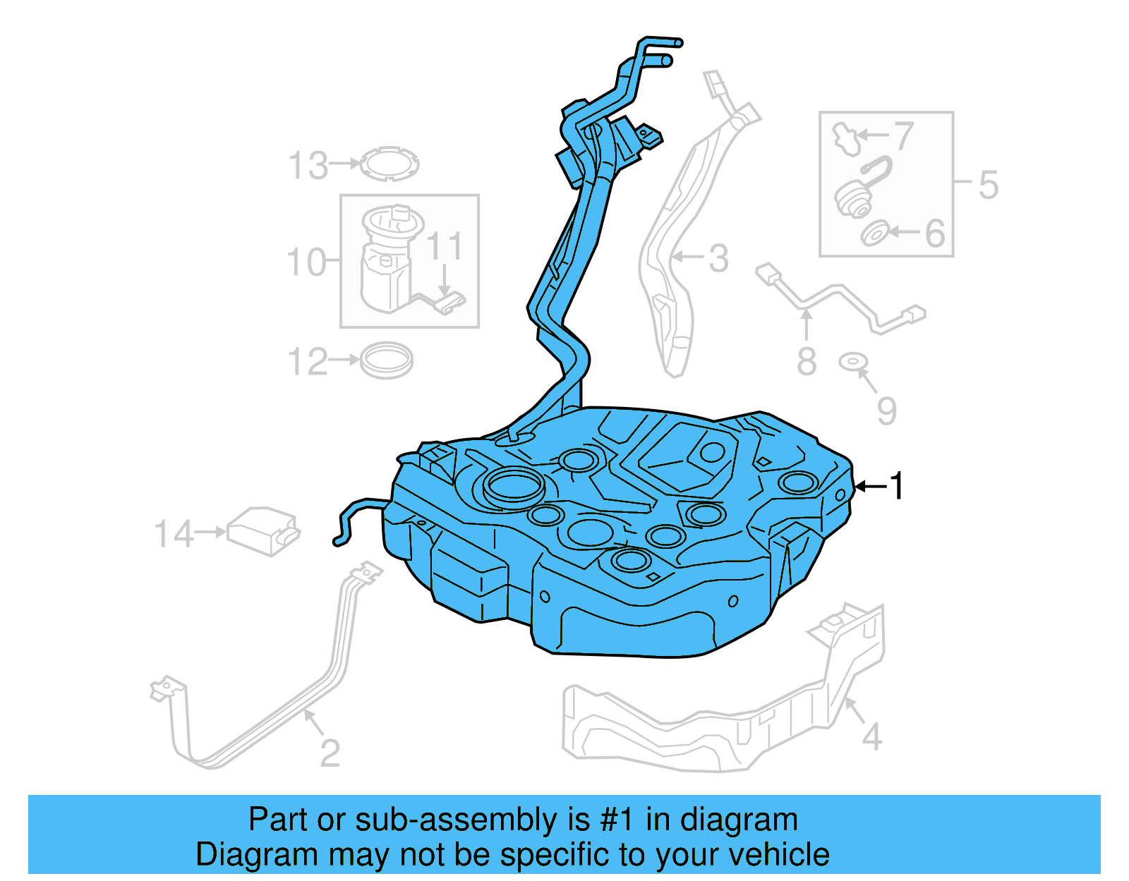 Fuel Tank 5Q0-201-055-BG - View 5