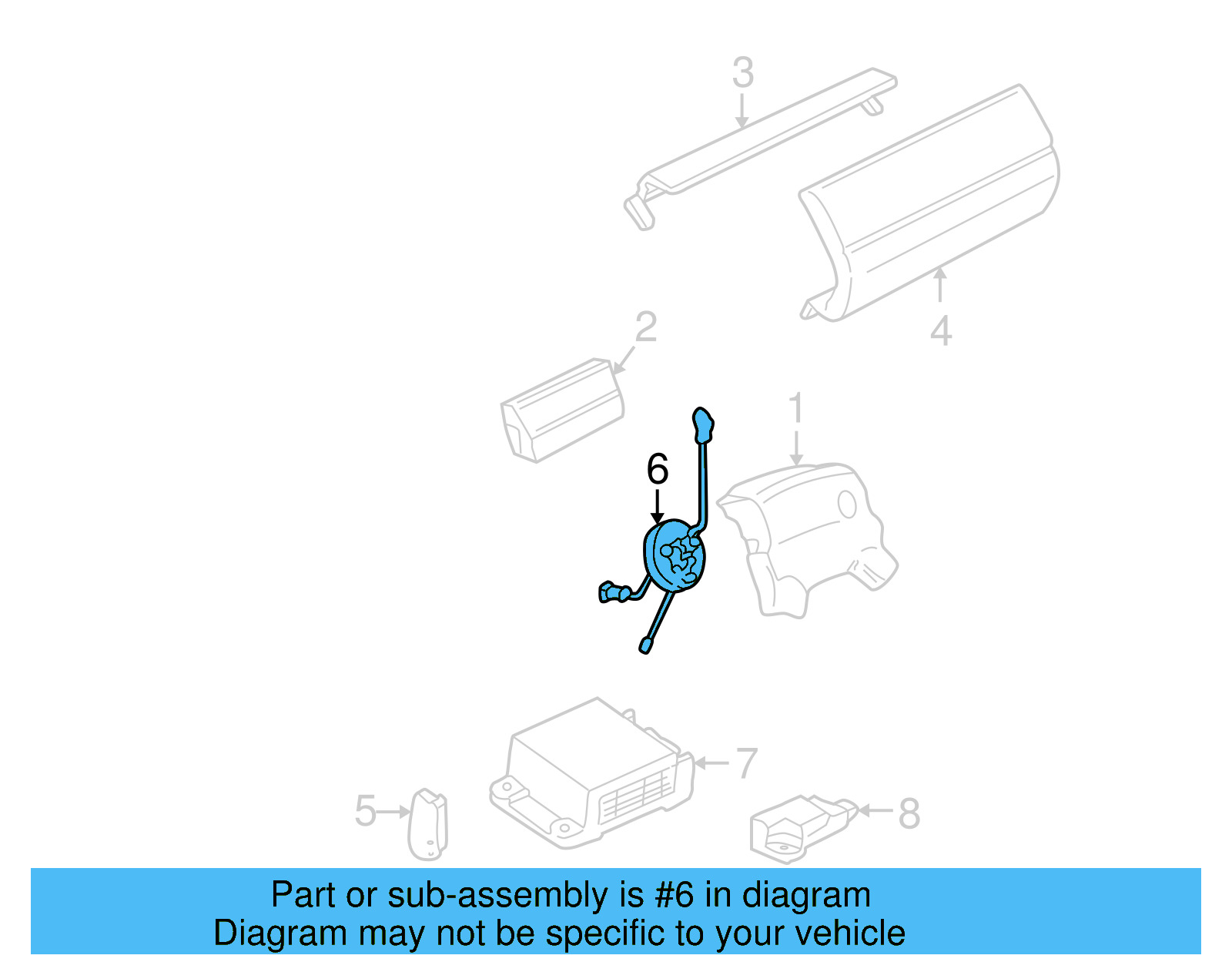 Clock Spring 1H0-959-653-E - View 12