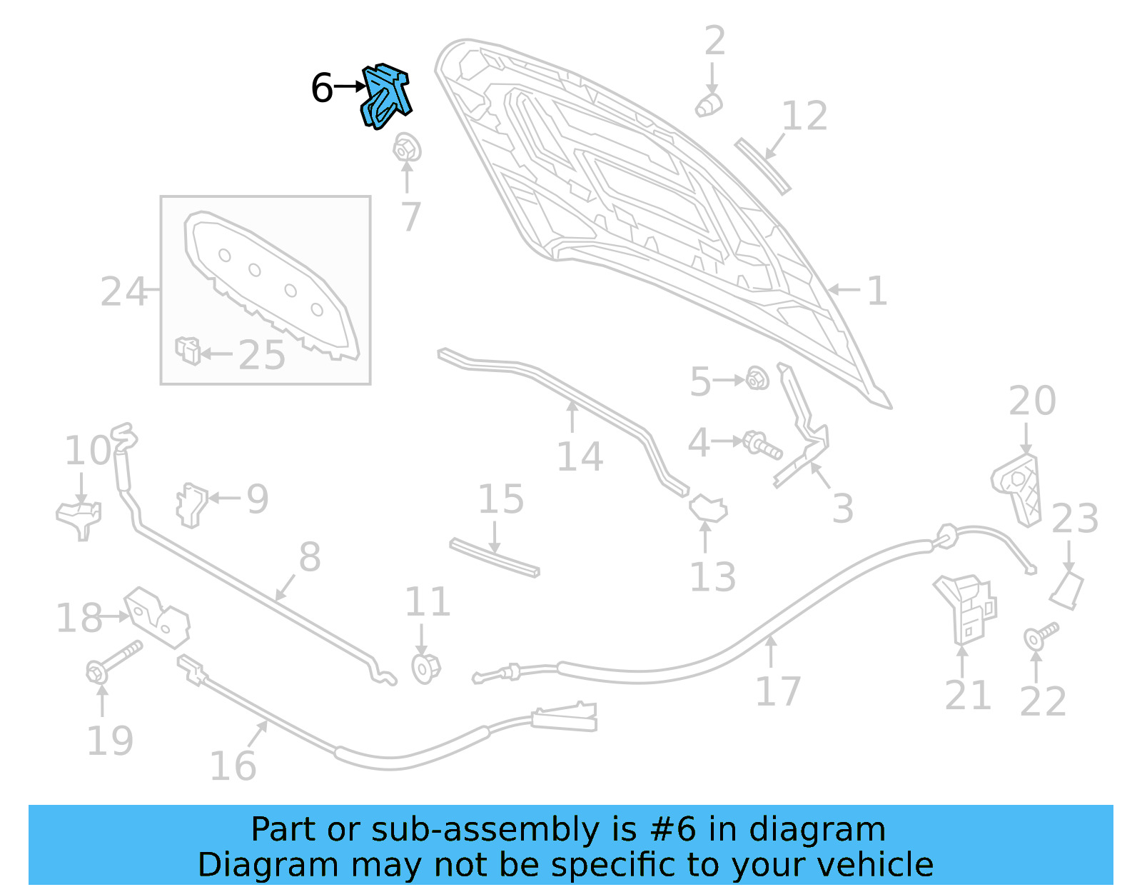 Support Rod Guide 17A-823-494-A - View 6