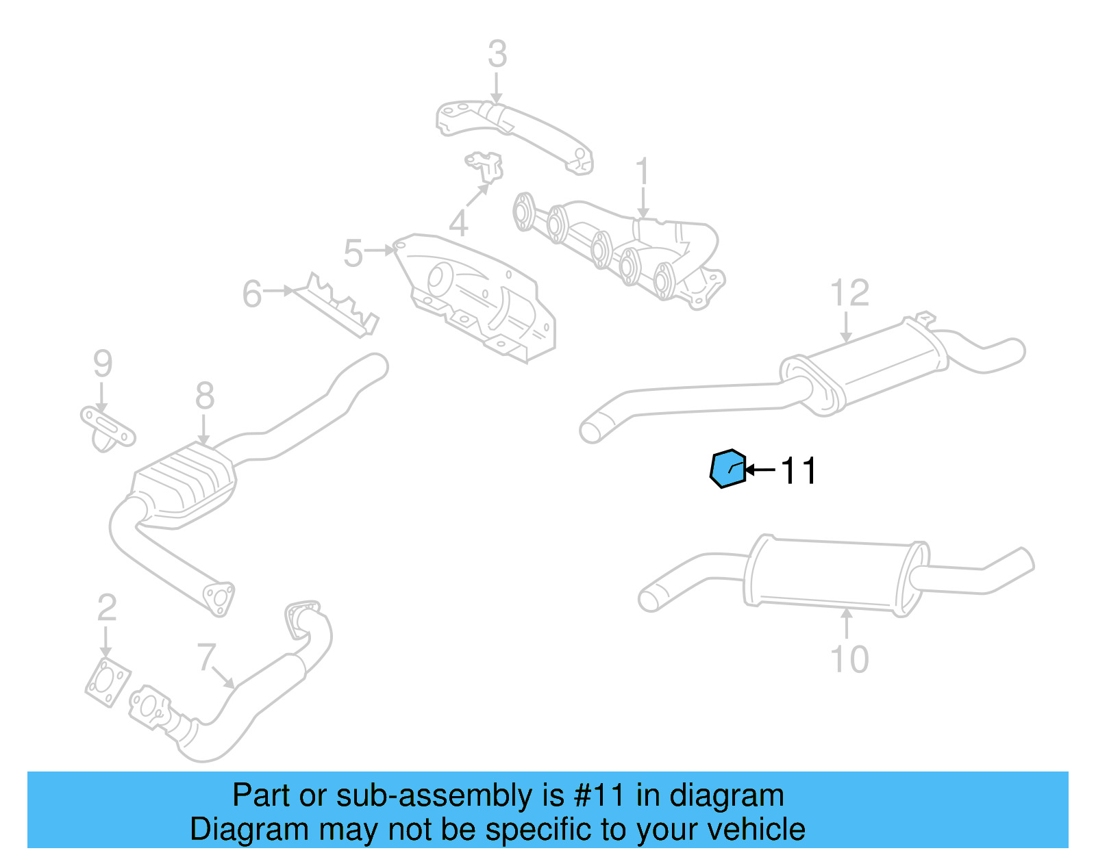Exhaust System Hanger 023-253-365 - View 4