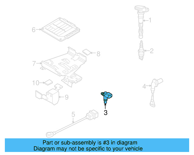 Engine Camshaft Position Sensor 06A-905-161-A - View 20