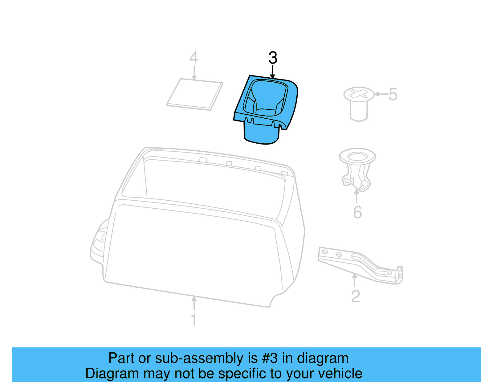 Cup Holder 7B0-863-531-ES3 - View 4