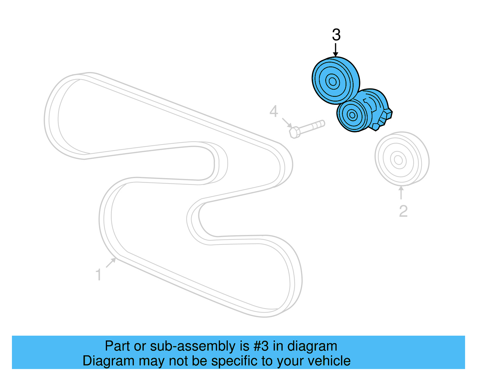 Tensioner 077-903-133-F - View 4