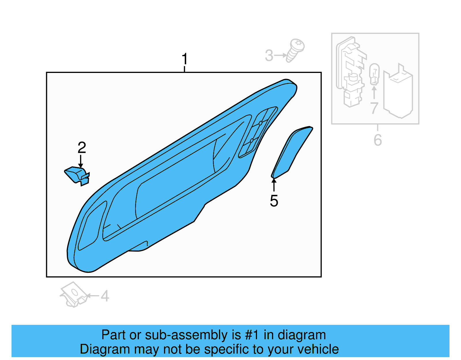 Lid Trim 561-867-605-F-82V - View 9