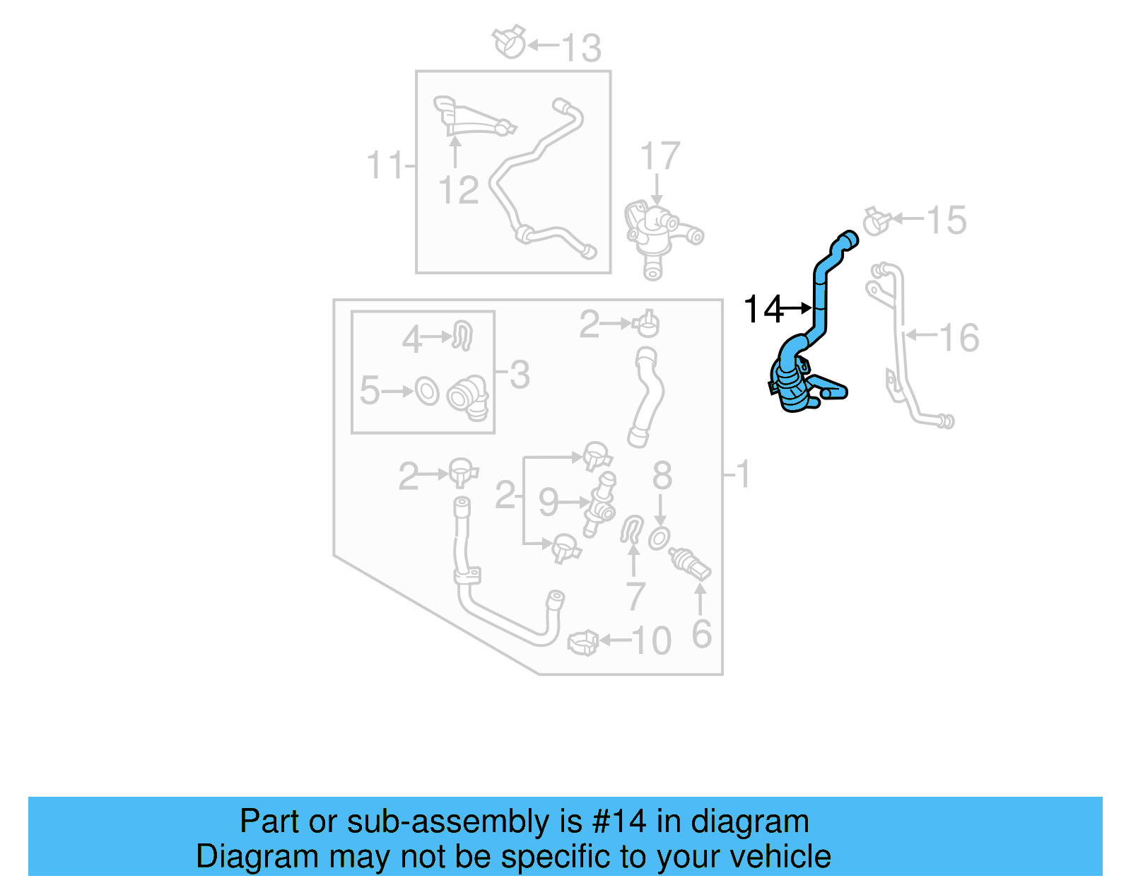 HVAC Heater Hose 1K0-122-157-HG - View 5