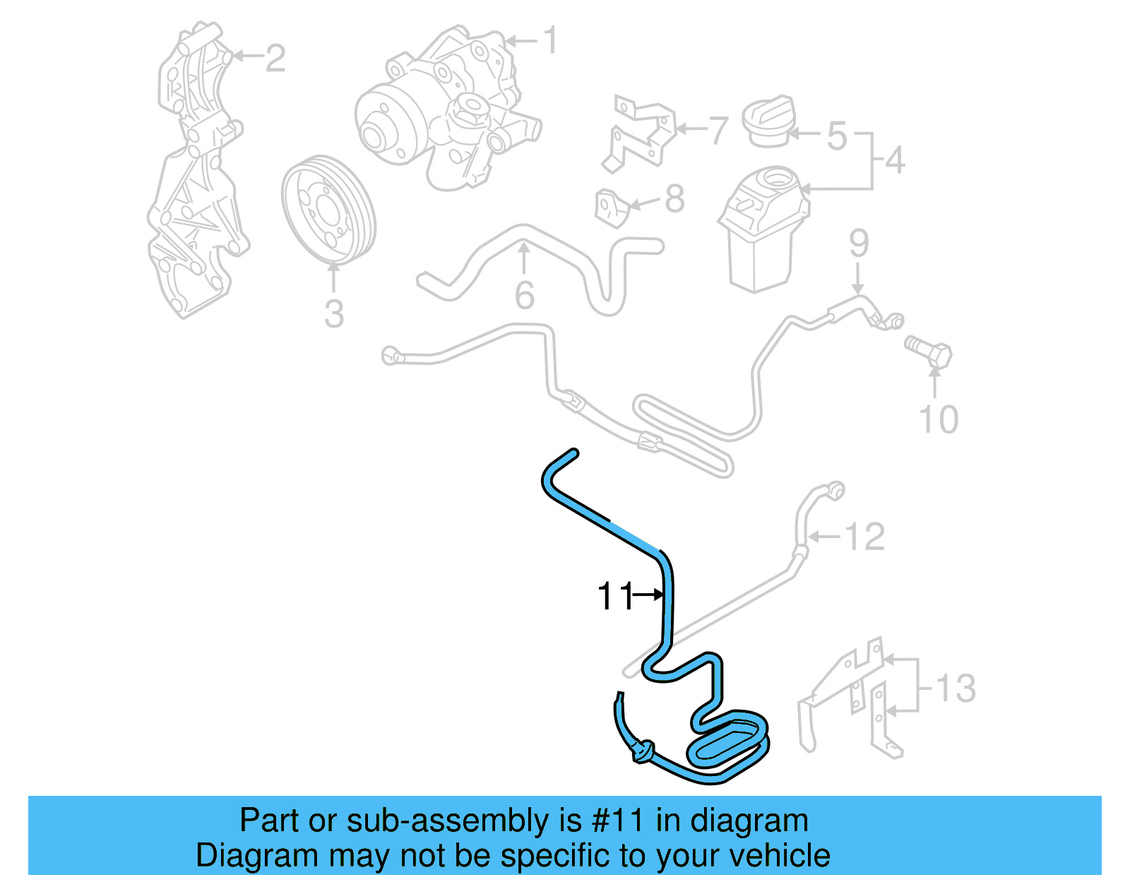 Return Hose 1C0-422-891-P - View 4