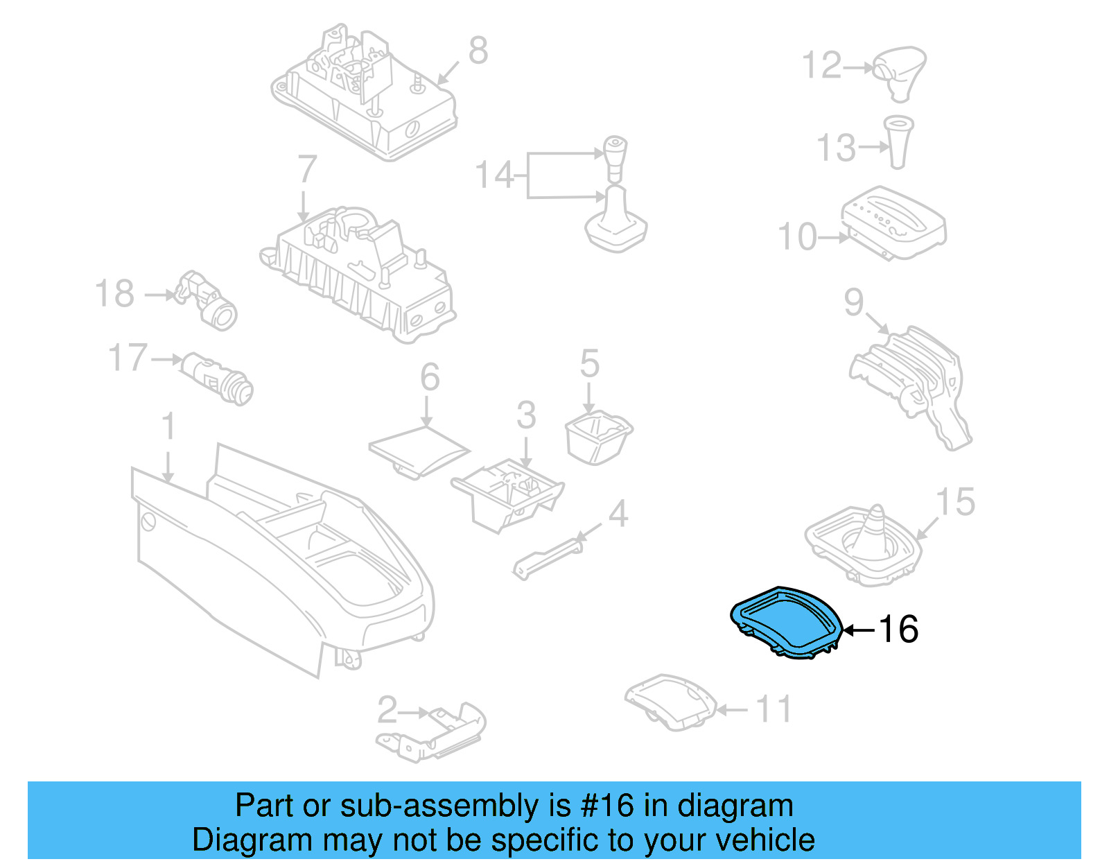 Sound Absorber Retainer 1J0-863-279-B41 - View 2