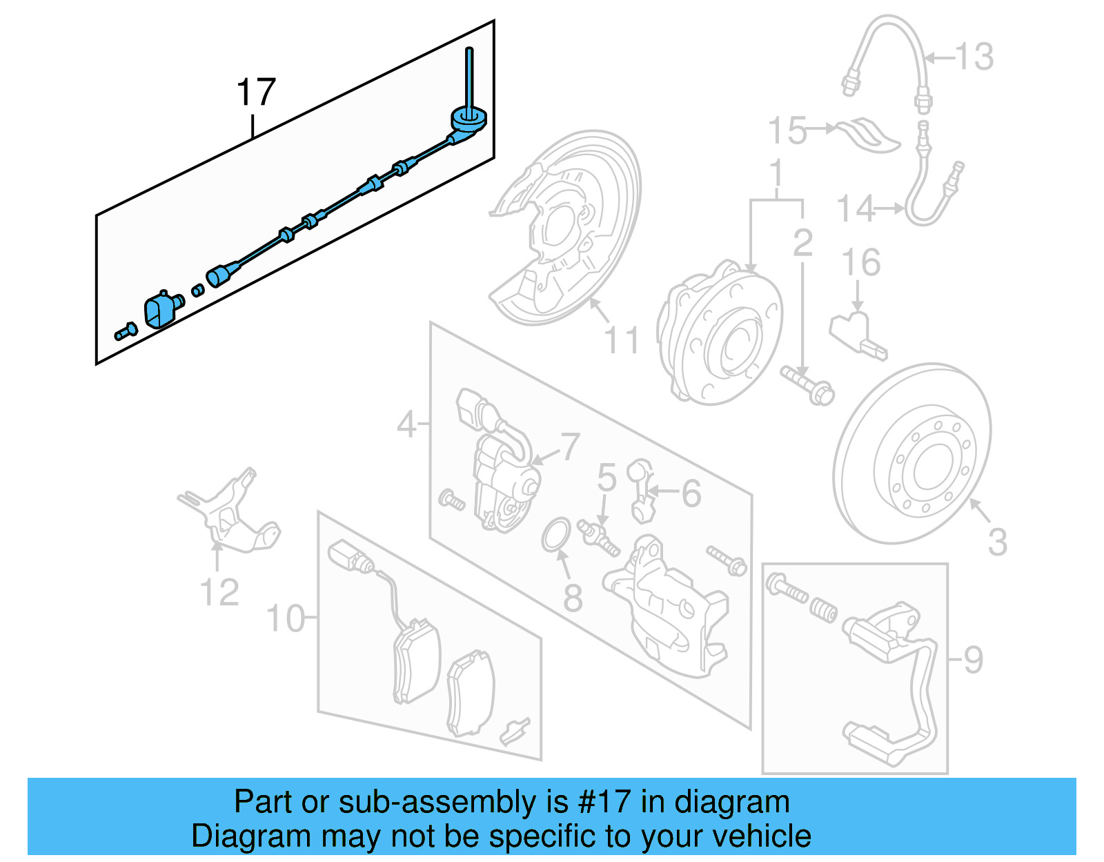 ABS Sensor Wire 3C0-927-904-AF - View 5