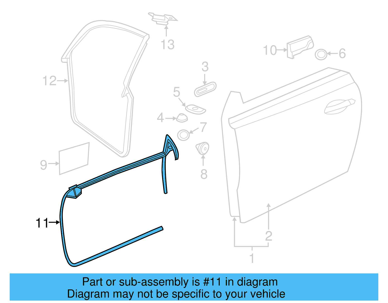 Door Weather 5C5-837-479-G-5AP - View 9