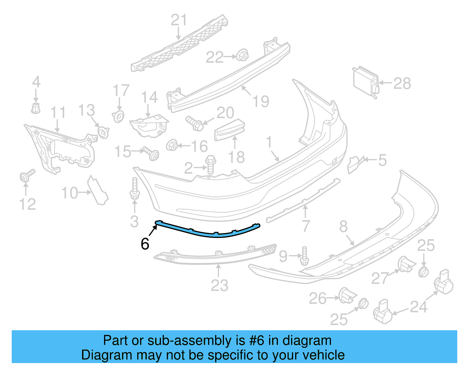 Outer Molding 3C8-807-459-B-2ZZ - View 3