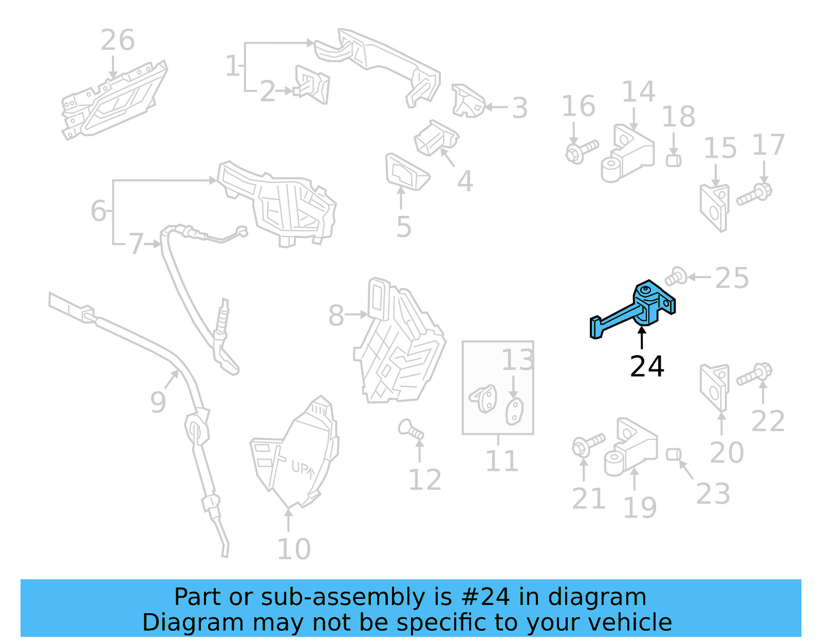 Door Check 17A-839-249-C - View 3