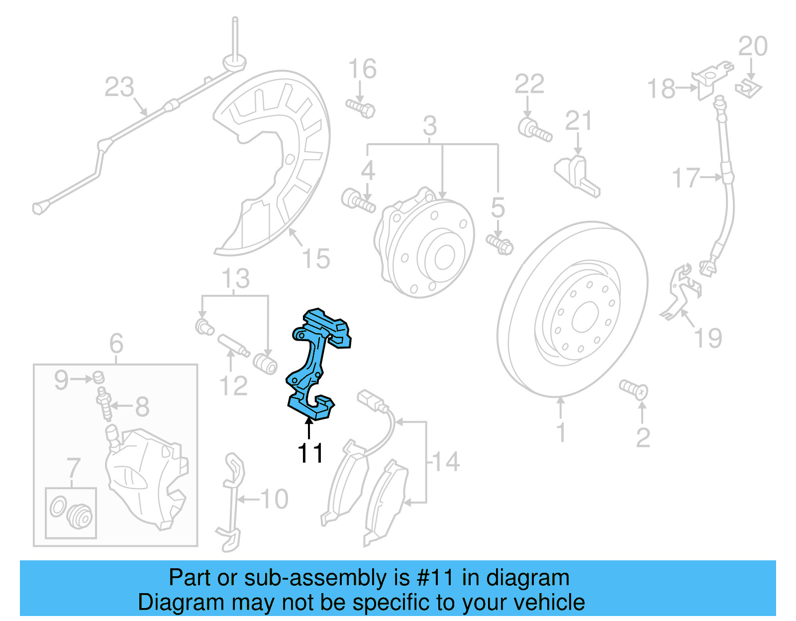 Caliper Mount 3C0-615-125-A - View 31